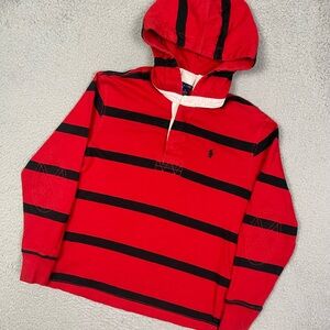 Kid polo Ralph Lauren hooded rugby shirt